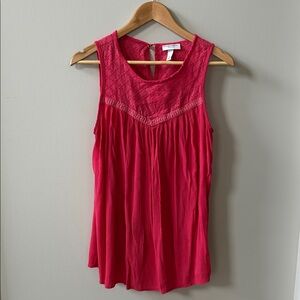 Liz Lange Pink Sleeveless Maternity Tank Top